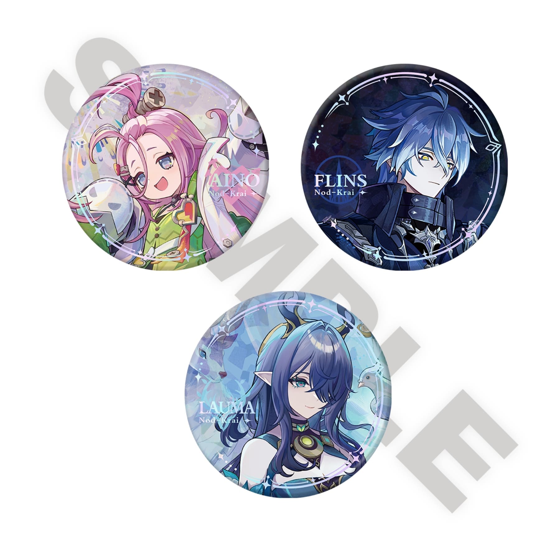 全3種 （アイノ／フリンズ／ラウマ） 原神 缶バッジ
