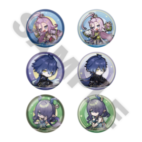 等身アクリルスタンド 全6種ランダム トレーディング缶バッジ